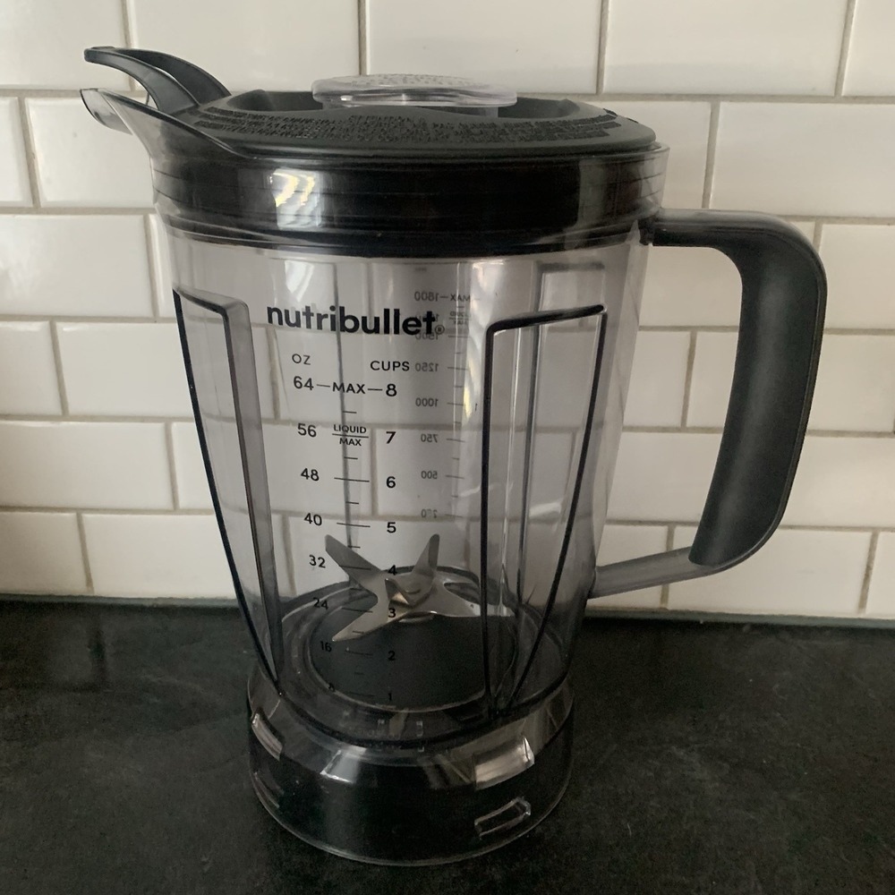 NutriBullet Oem Replacement 64oz 8 Cup Pitcher W/Lid For Blender